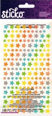U CHOOSE American Crafts Sticko STARS Stickers School Students Teacher Homework - Image 1 of 2