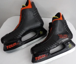 TOUR XL25 60 SERIES TOUR CANADIAN ICE HOCKEY SKATES GREAT CONDITION NO LACES - Picture 1 of 7