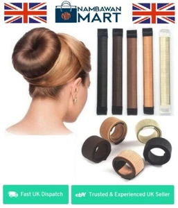 Haarbötchenmaschine Donut Stylingband ehemaliger Schaum French Twist Magic zum Selbermachen UK AC1046 - Bild 1 von 8