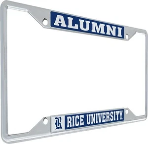 Desert Cactus Rice University Owls Metal License Plate Frame for Multicolored - Picture 1 of 5