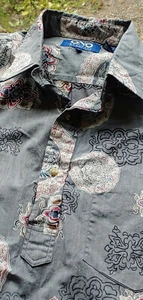 ONO & Co. Pullover Aloha Shirt, grau Emblem Print, Large, 100% Baumwolle, neuwertig - Bild 1 von 4