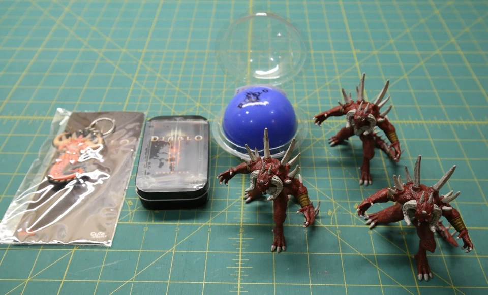 Lot of Blizzard Blizzcon Diablo Items -Keychain, Mints, Stress Ball, Figure - Image 1 of 1