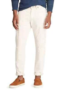 Polo Ralph Lauren Men's SZ 32x30 White Varick Slim Straight Distress Denim Jeans - Picture 1 of 5