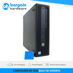 HP ProDesk 600 G2 SFF i5 (3.2GHz) 16GB RAM 256GB SSD Windows 10 Pro Desktop PC - Picture 1 of 8