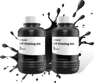 InkSonic DTF Tinte 500ML, Nachfülltinte kompatibel für alle DTF Drucker (2 * 250ml) - Bild 1 von 4