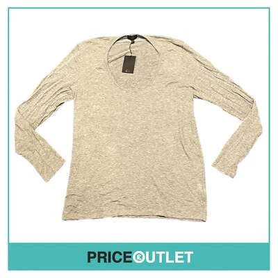 Clu - Grey Basic Long Sleeve Top - Size L - BRAND NEW WITH TAGS - Image 1 of 3