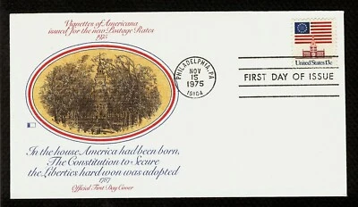 FIRST DAY COVER US 1622 Flag Over Independence Hall 13c FLEETWOOD U/A FDC 1970s - Image 1 of 2