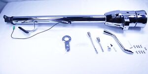 Chrome Automatic GM Chevy Hot Rod Tilt Shift 32" Steering Column  W/ adapter