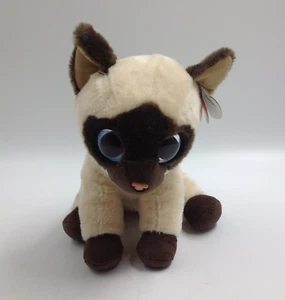 TY Classic 10" Jaden Siamese Cat Beanie Baby Toy StuffedPlush Animal Collectible - Picture 1 of 9