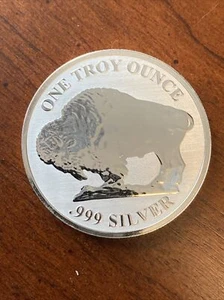 1 Oz 999 Silver Two Tone Buffalo Round - Picture 1 of 2