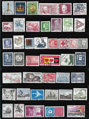 Sweden Used Lot - 43 different Cover