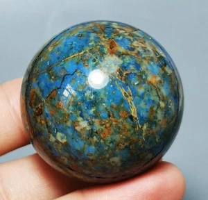 Very Rare Natural Blue Azurite Sphere Ball Reiki Stone Healing - Picture 1 of 9