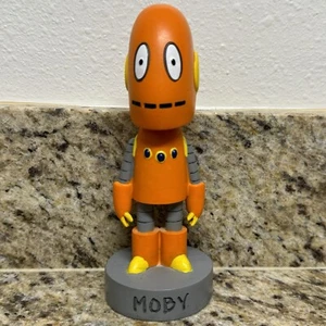 2018 BrainPoP Tim Moby The Robot Bobblehead (sehr selten & schwer zu finden) - Bild 1 von 7