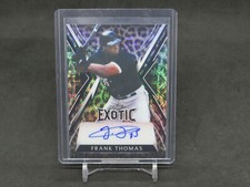 2023 LEAF EXOTIC BASEBALL FRANK THOMAS LEOPARD MOJO 1/1 AUTO WHITE SOX MH3