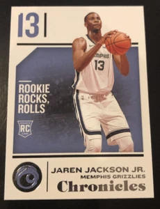 Tarjeta de novato 2018-19 Panini Chronicles #42 ¡Jaren Jackson Jr! GRIZZLIES - Imagen 1 de 2