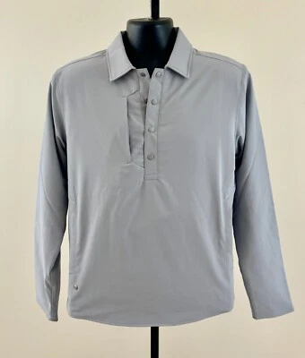 Pullover PETER MILLAR CROWN CRAFTED APPROACH NUEVO CON ETIQUETAS Pequeño Gris Aislado 1/2 a Presión Foto 1 de 4
