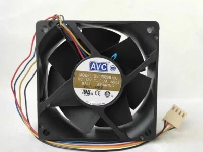 NEW AVC DV07020B12U 12V 0.7A 7CM Double ball fan - Image 1 of 3