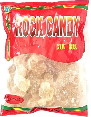 Rock Candy Yellow Sugar 14.11oz Sucrose Water Crystals - South Word Brand