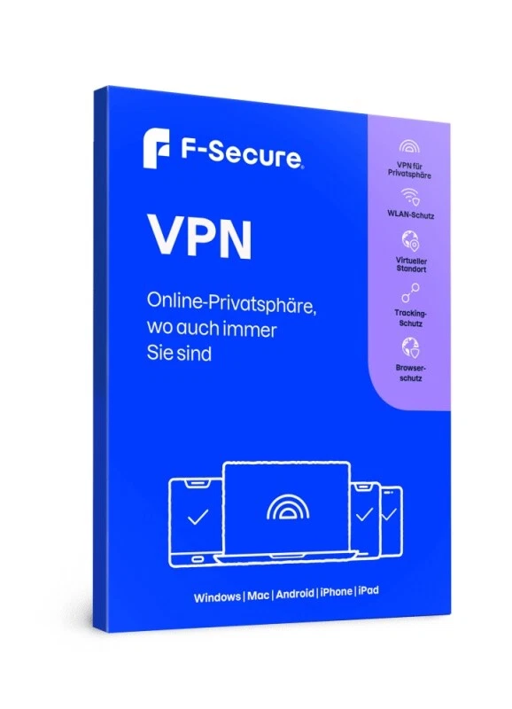 F-Secure VPN 2025 5 Geräte 1 Jahr Digitaler Download - Bild 1 von 1