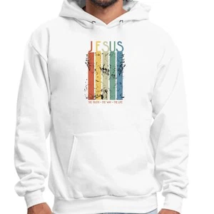 Mens Graphic Hoodie the Truth the Way the Life - Picture 1 of 54