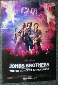 Jonas Brothers Beautiful Movie Poster ORIGINAL The 3D Experience Disney 13" X 19 - Picture 1 of 1
