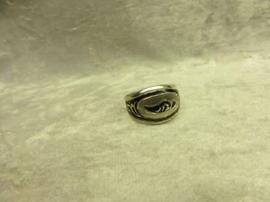 Fingerring, Silber, 875°. Niello. 1970. (F161-14) - Bild 1 von 5
