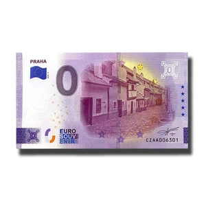 Billete de 0 euros de recuerdo Praga Ciudad Checa CZAA 2022-4 - Imagen 1 de 3
