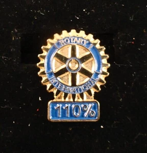 LAPEL PIN: Rotary Club International:  110% - Picture 1 of 4