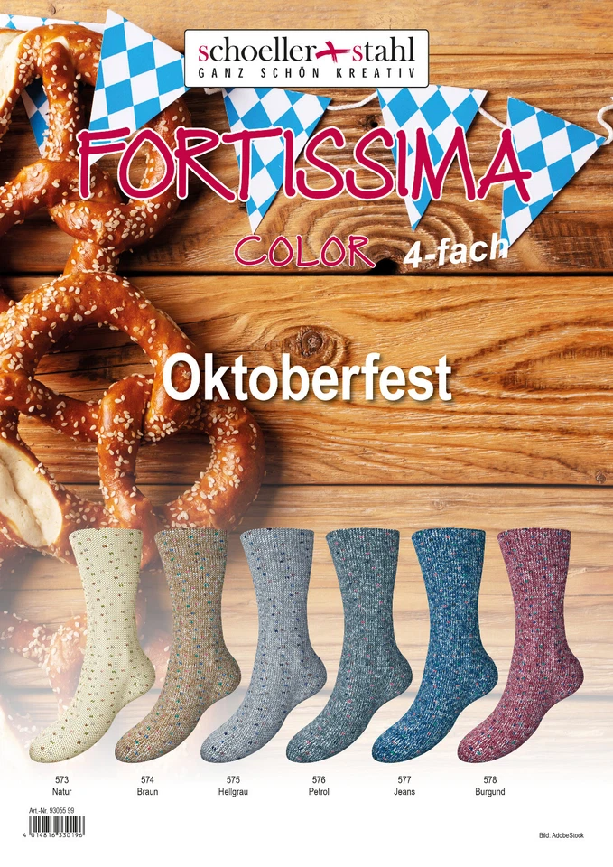 SCHOELLER + STAHL ABVERKAUF!!! Schoeller & Stahl Fortissima Oktoberfest Sockenwolle 4-fach 100g