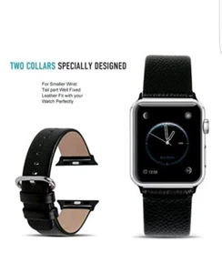 Apple Watch Bands 38mm, Fullmosa Yan Series Lichi Calf Leather Strap Replacement - Zdjęcie 1 z 5