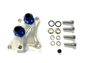 Oil Block Adaptor Aluminum/ Spacer+ Access FITS Nissan SR20 S13/S14/S15 11630S - Picture 1 of 3