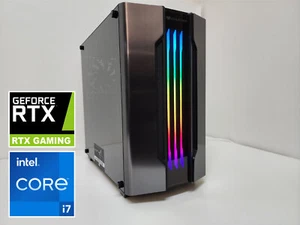 Gaming Desktop PC NVIDIA RTX 3050, Intel Core i7 3.9GHz, 32GB RAM, 512GB SSD - Picture 1 of 9