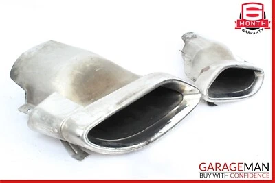 Conjunto de pontas de ponta de silenciador de escape traseiro 15-18 Mercedes W205 C300 C43 AMG Sport Sedan - Imagem 1 de 4