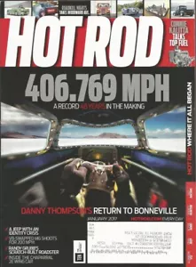 HOT ROD 2017 JAN - BONNEVILLE, CHAPARRAL 2E, DELAHAYE, THOMPSONs 400mph - Imagen 1 de 1