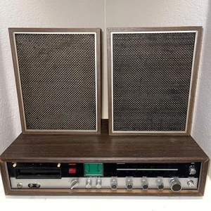 Vintage Sears Model 400.91610300 AM/FM Stereo 8-Track Player w/ OEM Speakers! - Picture 1 of 17