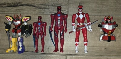 Power Rangers MMPR Red Ranger Figure Lot Megazord Bandai Hasbro - image 1 of 4