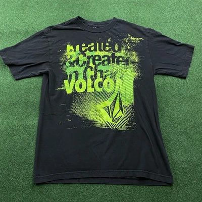 Vintage Volcom Shirt Mens M Black Skate Skateboarding Y2K Grunge Emo Punk Tee - Image 1 of 4