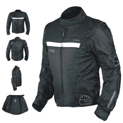 Oxford Jacke Herren Textil Cordura CE Protektoren Thermoweste Motorrad Schwarz - Bild 1 von 4