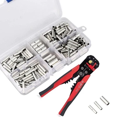 220/440Pc Non Insulated Butt Splice Uninsulated Crimp Wire Connectors Terminals - Image 1 of 4