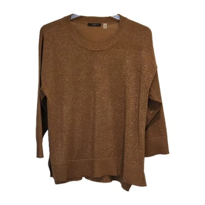 Top T Tahari Mujer Talla Grande 1X Pullover Metálico Cobre Viscosa Mezcla En Muy Buen Estado  Foto 1 de 4
