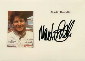 Martin Brundle -  - original Autogramm -  - Autogrammkarte - Bild 1 von 1