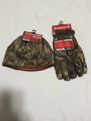Huntworth Victor Reversible Camo Hunting Cap and Jackal Mid Weight Gloves L/XL - Image 1 of 4