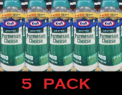 5x Kraft Grated Parmesan Cheese 24 oz Bottle - 5 PACK - Image 1 of 4