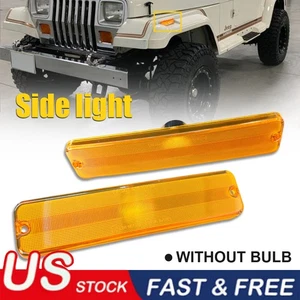 Lámparas de luz marcadoras laterales para guardabarros parachoques delantero estilo OE para Jeep Wrangler YJ 87-95 - Imagen 1 de 14