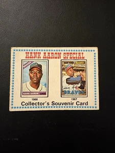 1974 OPC Set-Break # 7 HANK AARON SPECIAL(HOF)  PRINTED IN CANADA VG-EX! - Picture 1 of 2