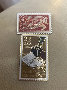 Timbro in metallo spilla educativa - Foto 1 di 3