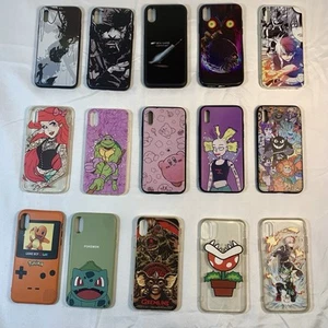 Lot de 15 coques téléphone iPhone X / XS Pokemon Gremlins manga pop culture bundle - Photo 1 sur 9