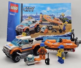 LEGO CITY 4x4 & Diving Boat 60012 w/ Instructions & Minifigs 