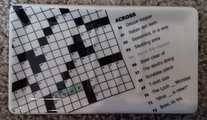 Fishs Eddy The New York Times Crossword Puzzle Ceramic Soap Dish, Bath Art Decor - Picture 1 of 3