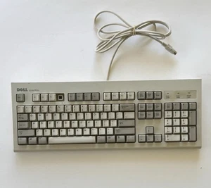 Vintage Dell SK-1000REW QuietKey PS/2 Wired Keyboard - ( Tested Missing F4 Key ) - Picture 1 of 4